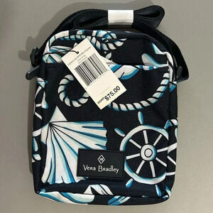 Vera Bradley Lighten up RFID Mini blue/white